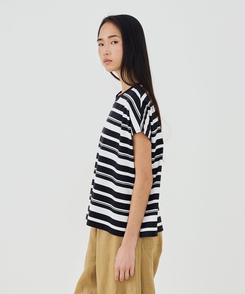 GALERIE VIE(ギャルリー ヴィー)の「ファインコットン ワイドプルオーバー(Tシャツ/カットソー・レディース・ライトベージュ/カーキ/ネイビー/グレー系その他/ダークブラウン・FREE)」の9枚目の写真