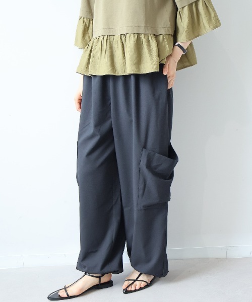leswel（レスウェル）の「【M/L】イージーカーゴパンツ（その他パンツ・レディース・ブラック/ベージュ/カーキ・M/L）」の7枚目の写真