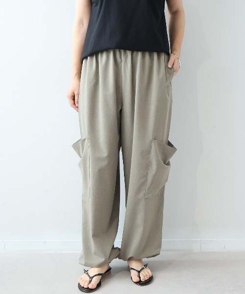 leswel（レスウェル）の「【M/L】イージーカーゴパンツ（その他パンツ・レディース・ブラック/ベージュ/カーキ・M/L）」の13枚目の写真