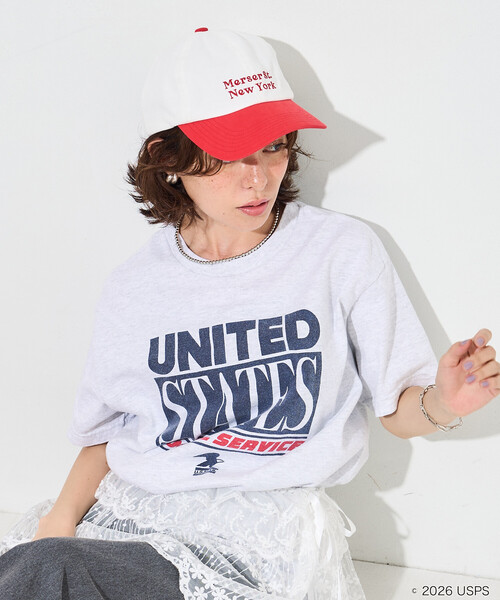 FREAK'S STORE（フリークスストア）の「GOOD ROCK SPEED/グッドロックスピード USPS T-SHIRT/ロゴTシャツ（Tシャツ/カットソー・レディース・オフホワイト/グレー/ホワイト/ライトグレー・FREE）」の18枚目の写真