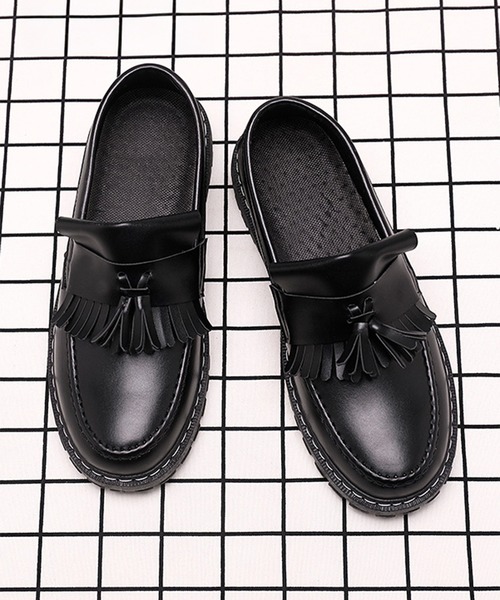 BENDER TOKYO（ベンダートウキョウ）の「フリンジ タッセル 厚底 ローファー（ローファー・レディース・ブラック・23cm/23.5cm/24cm/24.5cm/25cm）」の6枚目の写真