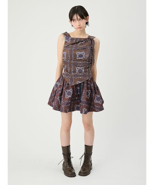 LILY BROWN(リリーブラウン)の「レイヤードフレアミニスカショーパン(スカート・レディース・ブルー/グレー/ブラウン・1/0)」の13枚目の写真
