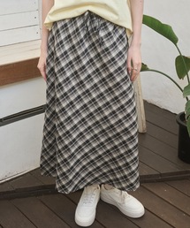 サマーチェックロングSK/Summer Check Long Skirt