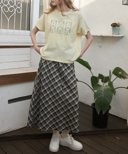 Birthday room（バースデイルーム）の「サマーチェックロングSK/Summer Check Long Skirt（スカート・レディース・ブルー/ブラック・FREE）」の11枚目の写真