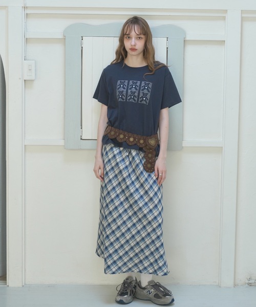 Birthday room（バースデイルーム）の「サマーチェックロングSK/Summer Check Long Skirt（スカート・レディース・ブルー/ブラック・FREE）」の13枚目の写真