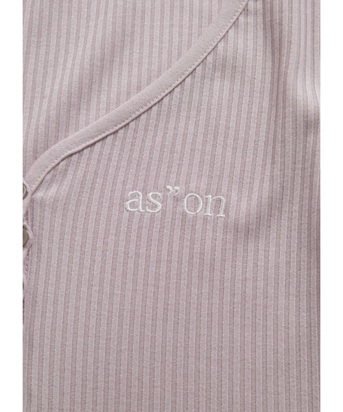 ASON（アズオン）の「WISH RIBBED BUTTON TEE / PINK（Tシャツ/カットソー・レディース・その他・FREE）」の4枚目の写真