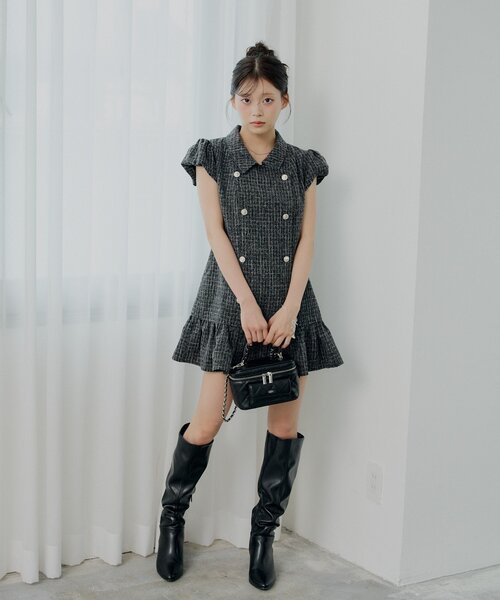 Chico（チコ）の「ルーズスラウチーブーツ（ブーツ・レディース・ベージュ/ブラック・SMALL/MEDIUM/LARGE）」の6枚目の写真