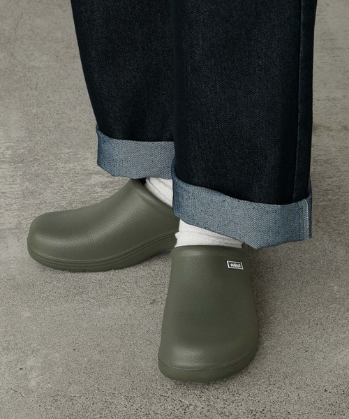 BONLECILL Marche(ボンルシールマルシェ)の「【BONLECILL Marche】《超軽量》EVAスリッポン サボサンダル モックシューズ(スリッポン・レディース・ベージュ/ブラック/グリーン系1・L/M)」の6枚目の写真