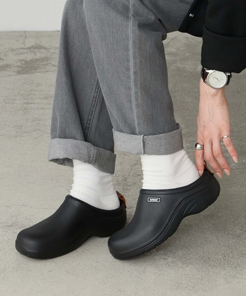 BONLECILL Marche(ボンルシールマルシェ)の「【BONLECILL Marche】《超軽量》EVAスリッポン サボサンダル モックシューズ(スリッポン・レディース・ベージュ/ブラック/グリーン系1・L/M)」の15枚目の写真