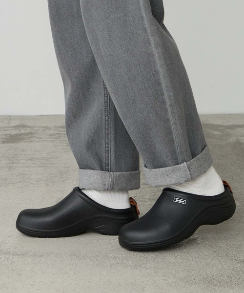 BONLECILL Marche(ボンルシールマルシェ)の「【BONLECILL Marche】《超軽量》EVAスリッポン サボサンダル モックシューズ(スリッポン・レディース・ベージュ/ブラック/グリーン系1・L/M)」の16枚目の写真