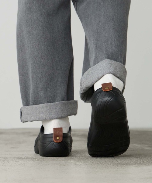 BONLECILL Marche(ボンルシールマルシェ)の「【BONLECILL Marche】《超軽量》EVAスリッポン サボサンダル モックシューズ(スリッポン・レディース・ベージュ/ブラック/グリーン系1・L/M)」の12枚目の写真