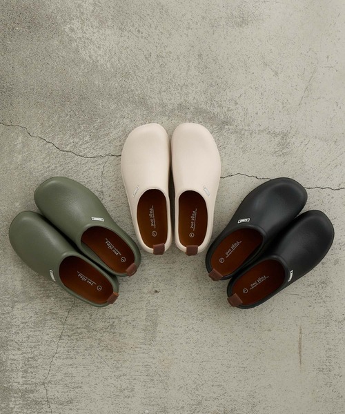 BONLECILL Marche(ボンルシールマルシェ)の「【BONLECILL Marche】《超軽量》EVAスリッポン サボサンダル モックシューズ(スリッポン・レディース・ベージュ/ブラック/グリーン系1・L/M)」の9枚目の写真