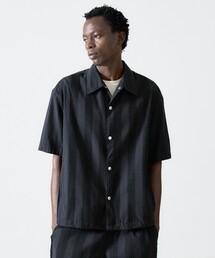 DESIGNWORKS | 【セットアップ対応】縮絨プリーツ半袖シャツ / 速乾性 / 形態安定性(シャツ/ブラウス)