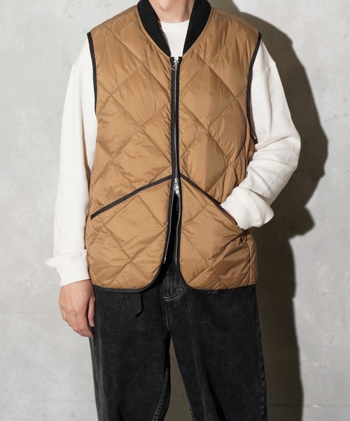 TOWNCRAFT(タウンクラフト)の「TOWNCRAFT / タウンクラフト QUILTING LIGHT DOWN VEST キルティング ライトダウンベスト(ダウンベスト・メンズ・ブラック/ブラウン/オリーブ・MEDIUM/LARGE)」の8枚目の写真
