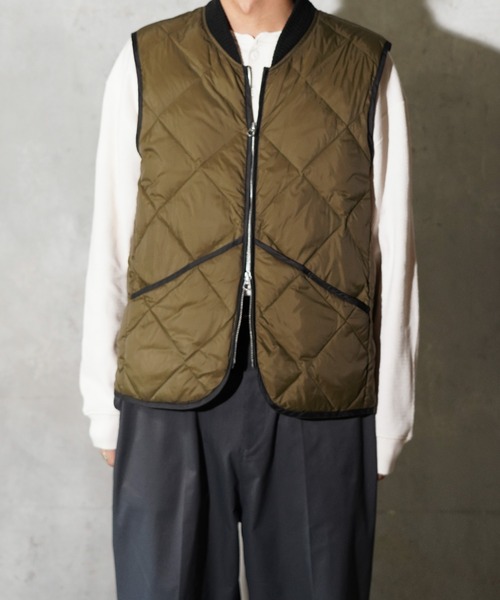 TOWNCRAFT(タウンクラフト)の「TOWNCRAFT / タウンクラフト QUILTING LIGHT DOWN VEST キルティング ライトダウンベスト(ダウンベスト・メンズ・ブラック/ブラウン/オリーブ・MEDIUM/LARGE)」の10枚目の写真