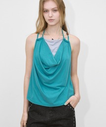 Layered Cowl Drape Tops / レイヤードカウルドレープトップス
