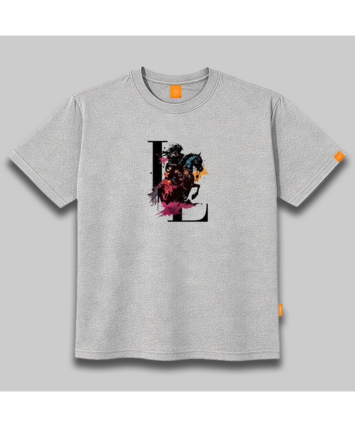 LLAMO(エラモ)の「ダークナイト 半袖Tシャツ 男女共用 ビッグサイズ(Tシャツ/カットソー・メンズ・ホワイト/チャコールグレー/ブラック/グレー・SMALL/MEDIUM/LARGE/X-LARGE/2XL/4XL/3XL)」の4枚目の写真