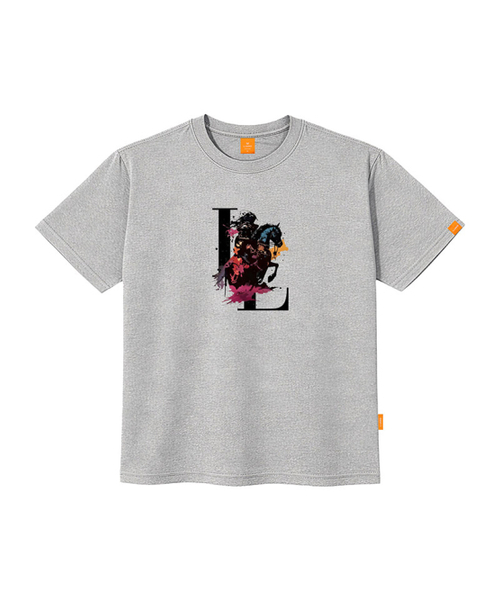 LLAMO(エラモ)の「ダークナイト 半袖Tシャツ 男女共用 ビッグサイズ(Tシャツ/カットソー・メンズ・ホワイト/チャコールグレー/ブラック/グレー・SMALL/MEDIUM/LARGE/X-LARGE/2XL/4XL/3XL)」の6枚目の写真