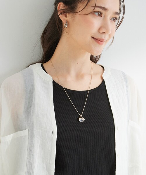 SHOO・LA・RUE(シューラルー)の「【2WAY】クリアパーツネックレス(ネックレス・レディース・ピンクゴールド/ゴールド/シルバー・00)」の4枚目の写真