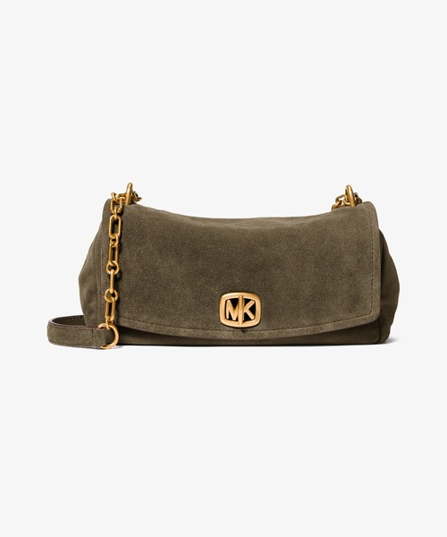 MICHAEL KORS(マイケルコース)の「BRYANT スエード コンバーチブル ショルダーバッグ スモール(ショルダーバッグ・レディース・グリーン系・FREE)」の1枚目の写真