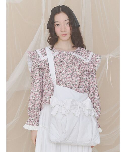 merry jenny（メリージェニー）の「frilly セーラーカラーブラウス（シャツ/ブラウス・レディース・オフホワイト/ピンク/ブラウン・FREE）」の13枚目の写真