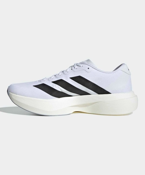 adidas(アディダス)の「アディゼロ EVO SL ウーブン / Adizero EVO SL WOVEN / ランニングシューズ / アディダス adidas(スニーカー・メンズ・ホワイト×ブラック・29.0cm/28.5cm/25.5cm/26.0cm/27.0cm/26.5cm/27.5cm/28.0cm/24.5cm/25.0cm)」の6枚目の写真