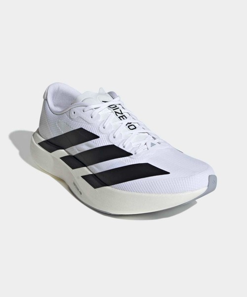 adidas(アディダス)の「アディゼロ EVO SL ウーブン / Adizero EVO SL WOVEN / ランニングシューズ / アディダス adidas(スニーカー・メンズ・ホワイト×ブラック・29.0cm/28.5cm/25.5cm/26.0cm/27.0cm/26.5cm/27.5cm/28.0cm/24.5cm/25.0cm)」の4枚目の写真