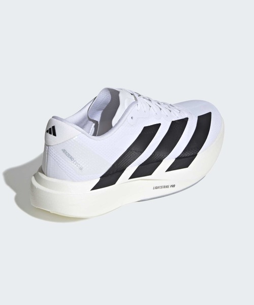 adidas(アディダス)の「アディゼロ EVO SL ウーブン / Adizero EVO SL WOVEN / ランニングシューズ / アディダス adidas(スニーカー・メンズ・ホワイト×ブラック・29.0cm/28.5cm/25.5cm/26.0cm/27.0cm/26.5cm/27.5cm/28.0cm/24.5cm/25.0cm)」の5枚目の写真