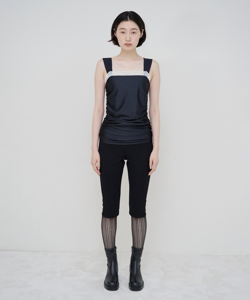 EDIT. FOR LULU(エディットフォールル)の「everyday*lulu Lace Top 2(キャミソール・レディース・ブラック・FREE)」の4枚目の写真