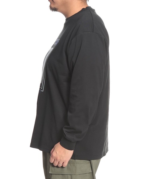B&T CLUB(ビーティークラブ)の「Tシャツ 長袖 メンズ 大きいサイズ コットン100% プリント CHILLY CLIMATE クルーネック カットソー B&T CLUB (ビーアンドティークラブ)(Tシャツ/カットソー・メンズ・ブラック/ホワイト・X2(4L~5L)/X1(3L~4L))」の20枚目の写真