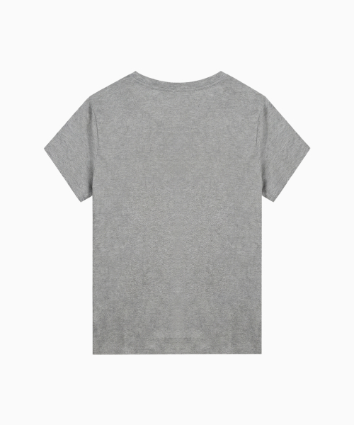MOON FAIRY（ムーンフェアリー）の「SYSTEM レディース スリム 半袖Tシャツ [メランジグレー]（Tシャツ/カットソー・レディース・その他・MEDIUM/LARGE）」の4枚目の写真