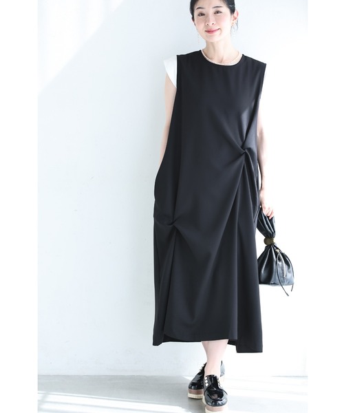cawaii(カワイイ)の「ひと匙のアクセント。立体タックミディアムワンピース(ワンピース・レディース・グレー/ブラック・FREE)」の17枚目の写真