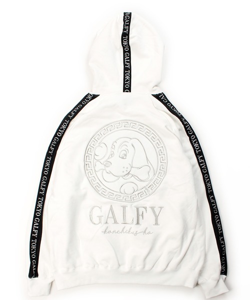 GALFY(ガルフィー)の「【GALFY/ガルフィー】成金パーカー(パーカー・メンズ・ホワイト/ブラック/レッド・M/L/XL)」の4枚目の写真