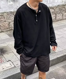 Relax Henley Long Tee リラックスヘンリーロンT
