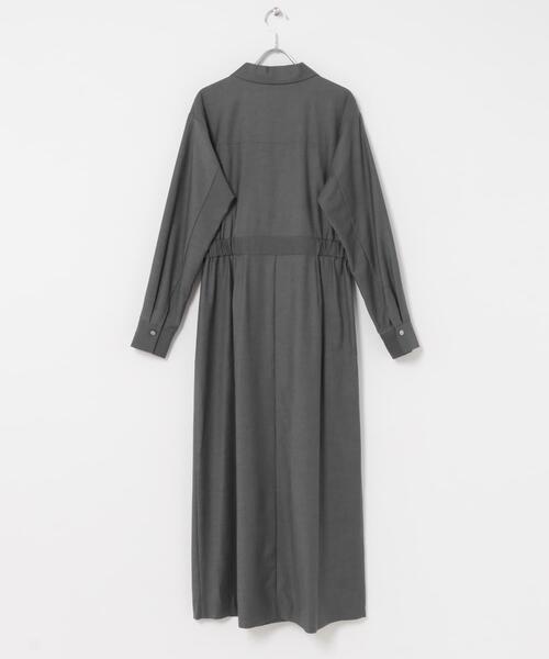 URBAN RESEARCH ROSSO WOMEN(アーバンリサーチ ロッソ)の「カシュクールデザインウーステッドワンピース(ワンピース・レディース・モカ/ブラウン/グレー・36/38)」の13枚目の写真