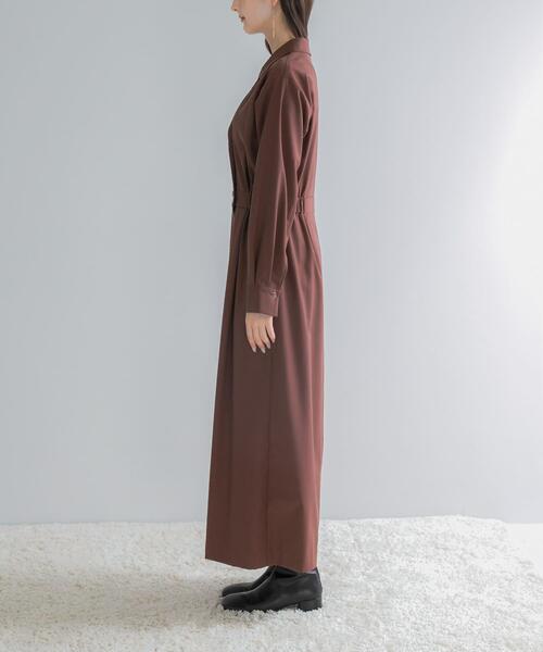 URBAN RESEARCH ROSSO WOMEN(アーバンリサーチ ロッソ)の「カシュクールデザインウーステッドワンピース(ワンピース・レディース・モカ/ブラウン/グレー・36/38)」の21枚目の写真