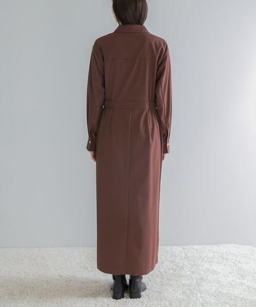 URBAN RESEARCH ROSSO WOMEN(アーバンリサーチ ロッソ)の「カシュクールデザインウーステッドワンピース(ワンピース・レディース・モカ/ブラウン/グレー・36/38)」の22枚目の写真