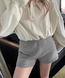 ニットショートパンツ