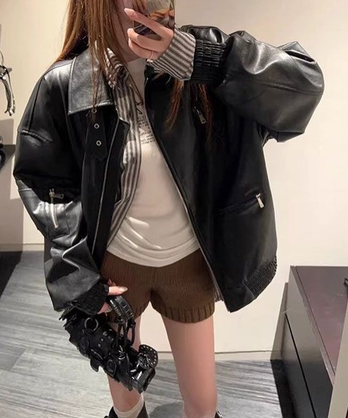 LAC-VERT(ラック・ヴェール)の「ニットショートパンツ(その他パンツ・レディース・グレー/ブラウン/チャコールグレー/ブラック・FREE)」の12枚目の写真