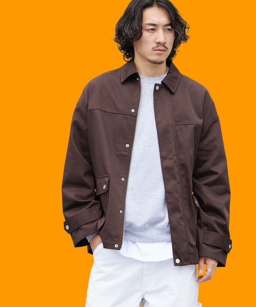 Dickies（ディッキーズ）の「Dickies/ディッキーズ TC TWILL UTILITY JACKET TCツイル ユーティリティ ジャケット メンズ レディース 2026年 秋 秋服 冬 冬服（ブルゾン・メンズ・ブラック/ダークブラウン・S/M/L）」の2枚目の写真