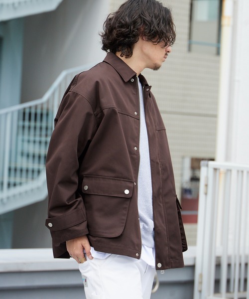 Dickies（ディッキーズ）の「Dickies/ディッキーズ TC TWILL UTILITY JACKET TCツイル ユーティリティ ジャケット メンズ レディース 2026年 秋 秋服 冬 冬服（ブルゾン・メンズ・ブラック/ダークブラウン・S/M/L）」の6枚目の写真