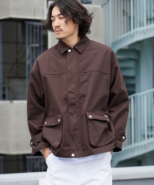 Dickies（ディッキーズ）の「Dickies/ディッキーズ TC TWILL UTILITY JACKET TCツイル ユーティリティ ジャケット メンズ レディース 2026年 秋 秋服 冬 冬服（ブルゾン・メンズ・ブラック/ダークブラウン・S/M/L）」の7枚目の写真