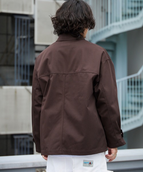 Dickies（ディッキーズ）の「Dickies/ディッキーズ TC TWILL UTILITY JACKET TCツイル ユーティリティ ジャケット メンズ レディース 2026年 秋 秋服 冬 冬服（ブルゾン・メンズ・ブラック/ダークブラウン・S/M/L）」の12枚目の写真