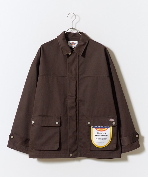 Dickies（ディッキーズ）の「Dickies/ディッキーズ TC TWILL UTILITY JACKET TCツイル ユーティリティ ジャケット メンズ レディース 2026年 秋 秋服 冬 冬服（ブルゾン・メンズ・ブラック/ダークブラウン・S/M/L）」の3枚目の写真