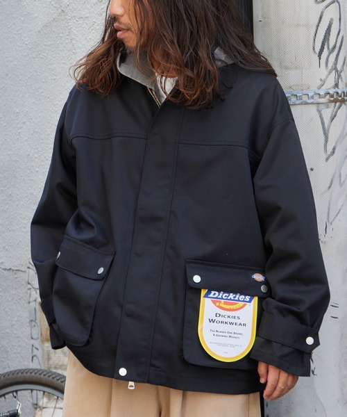 Dickies（ディッキーズ）の「Dickies/ディッキーズ TC TWILL UTILITY JACKET TCツイル ユーティリティ ジャケット メンズ レディース 2026年 秋 秋服 冬 冬服（ブルゾン・メンズ・ブラック/ダークブラウン・S/M/L）」の20枚目の写真