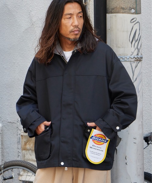 Dickies（ディッキーズ）の「Dickies/ディッキーズ TC TWILL UTILITY JACKET TCツイル ユーティリティ ジャケット メンズ レディース 2026年 秋 秋服 冬 冬服（ブルゾン・メンズ・ブラック/ダークブラウン・S/M/L）」の18枚目の写真