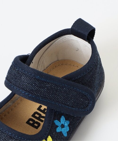 BREEZE（ブリーズ）の「刺繍ワンストラップスニーカー（スニーカー・キッズ・カーキ/インディゴブルー/ベージュ・15 /14/16/17/18/19）」の8枚目の写真