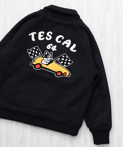 The Endless Summer（エンドレスサマー）の「TES CAL HOT ROD MELTON AWARD JKT / スタジャン（その他アウター・メンズ・チャコール/ブラック・MEDIUM/LARGE/SMALL/X-LARGE）」の7枚目の写真