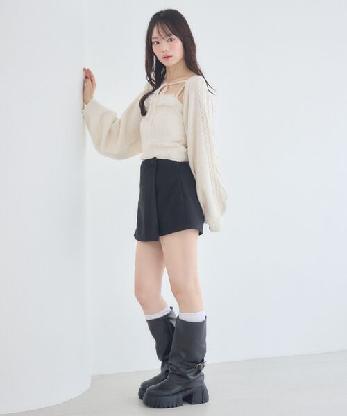 ems excite（エムズエキサイト）の「アソートラップスカパン（その他パンツ・レディース・ブラウン系その他2/レッド系その他2/ブラック・FREE）」の6枚目の写真