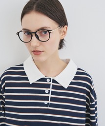 ALLURELLE（アリュレル）の「【ALLURELLE】クロップドカレッジポロ　 SNF（ポロシャツ）」